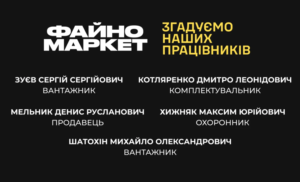 #війнацеімена. Файно Маркет — це люди